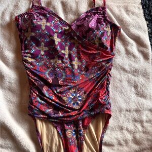Floral Print Women's Swimsuit